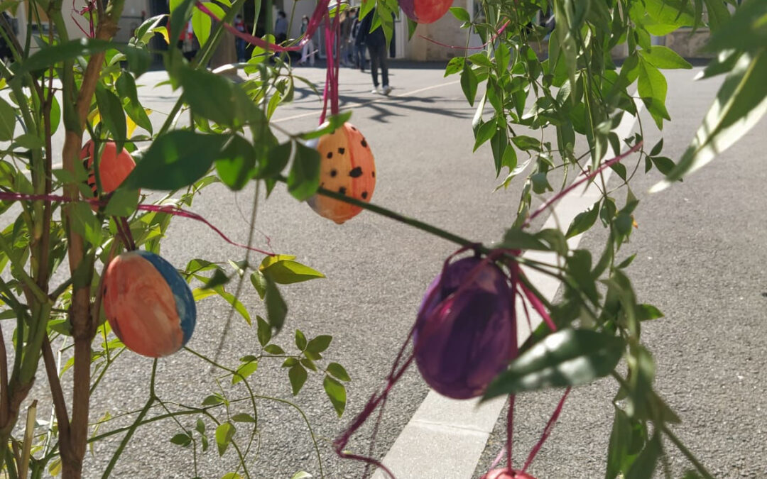 Arbre de Pâques en initiation allemand