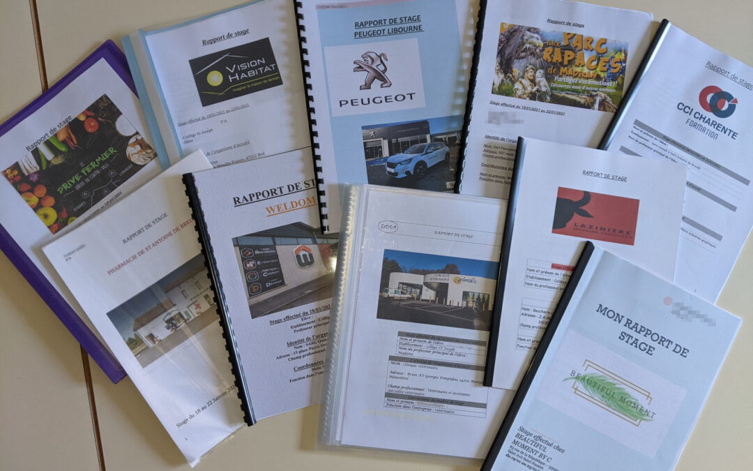Rapports de stage