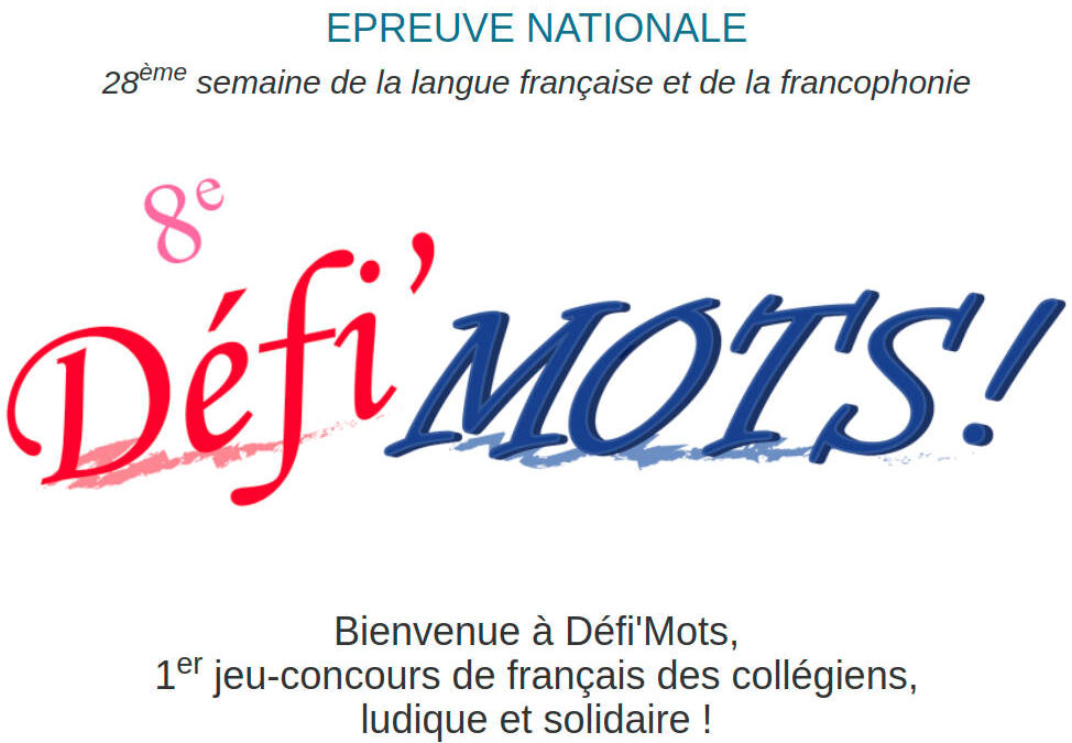 Jeu concours Défi-MOTS
