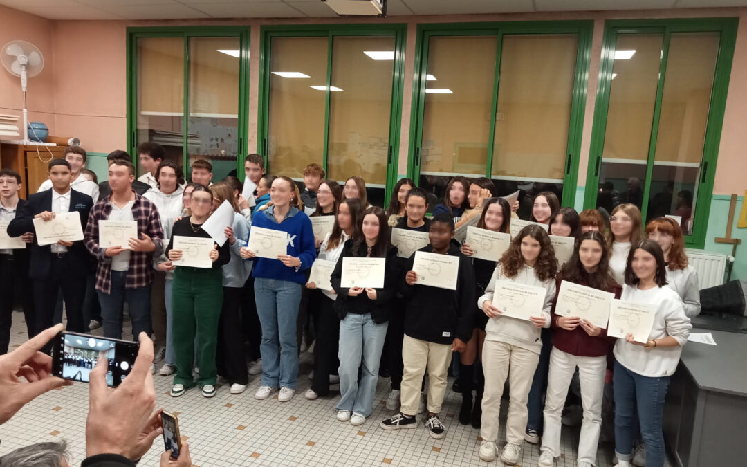Remise des diplômes DNB 2022