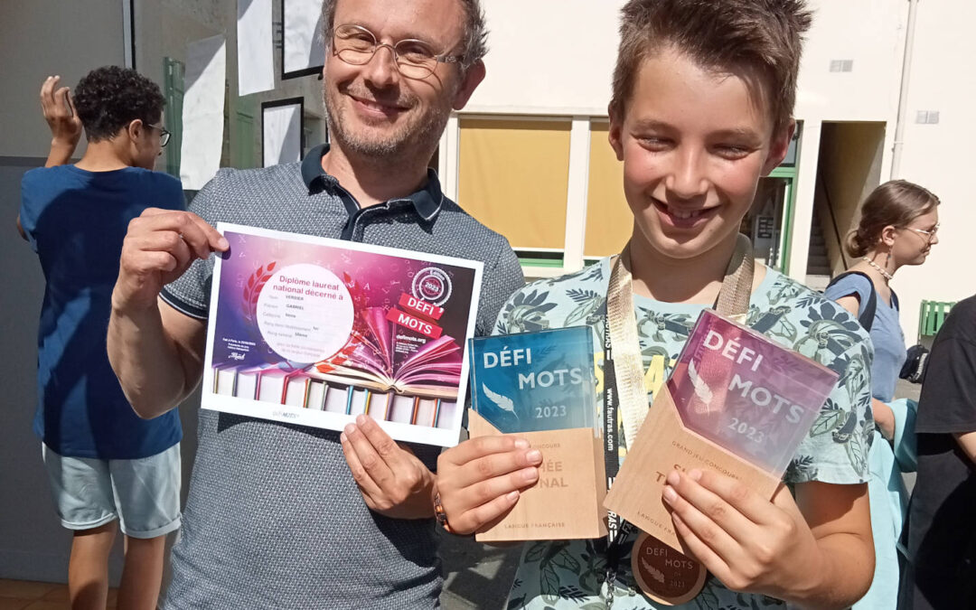 Une belle surprise au concours DEFI’MOTS 2023 au Collège St joseph !
