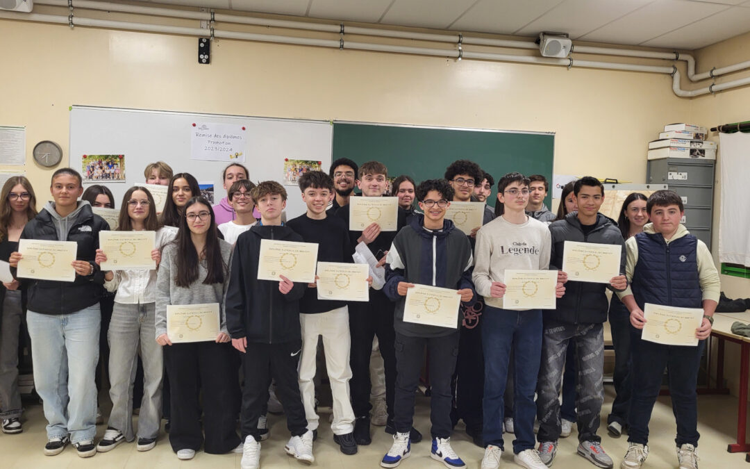 Remise des Diplômes session 2024.